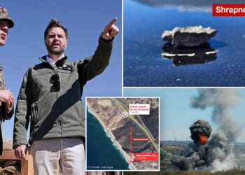 Patrol car hit by shrapnel during Marine Corps live-fire demo at celebration attended by JD Vance