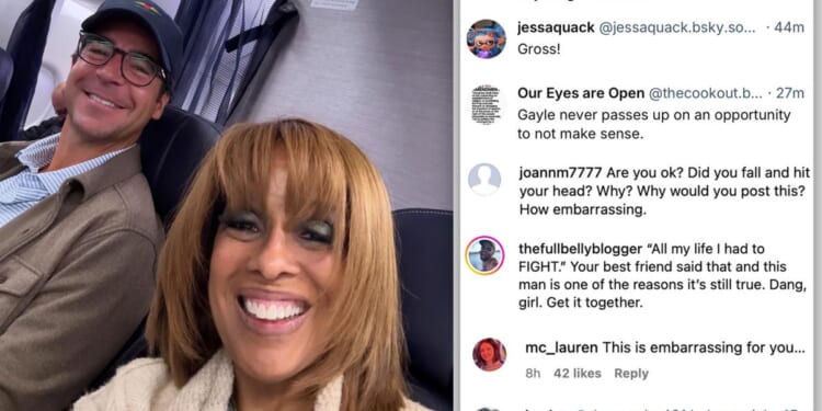 Gayle King's selfie with Fox News' Jesse Watters prompts liberal meltdown