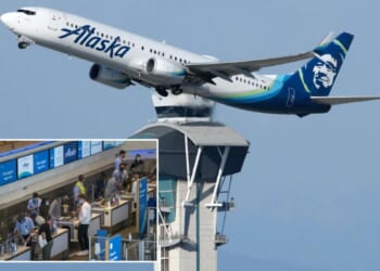 Alaska Airlines flights ground to a halt after carrier suffers 2nd nationwide outage since July