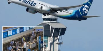 Alaska Airlines flights ground to a halt after carrier suffers 2nd nationwide outage since July