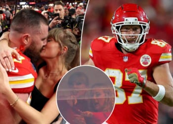 Taylor Swift cheers Travis Kelce’s 100th touchdown at Chiefs vs. Commanders game
