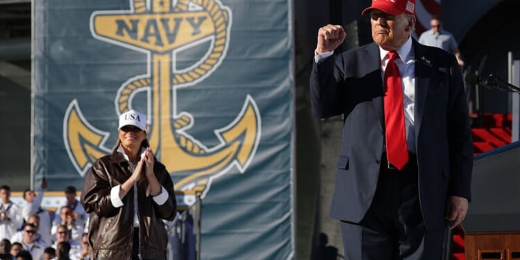 Trump Touts U.S. Naval Prowess, Promises Pay Raise For Troops