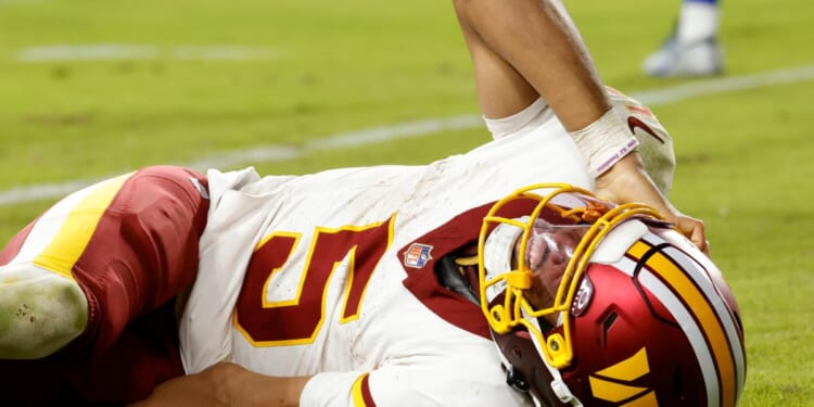 Commanders' Jayden Daniels suffers horrific arm injury in chilling scene