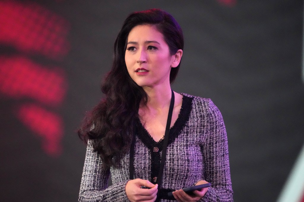 Mina Kimes during the Pro Bowl Skills Challenge at Nicholson Fieldhouse on January 30, 2025.