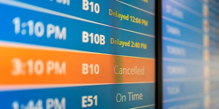 Flight reductions increase to 6% on Tuesday