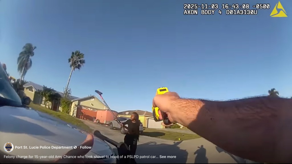 Amy Chance was arrested in a suburban neighborhood of Port St. Lucie on Nov. 3 after an officer arrived to investigate a disturbance at her family home caused by the teen