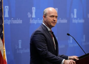 Heritage president apologizes for Carlson defense in brutal leaked all-staff meeting