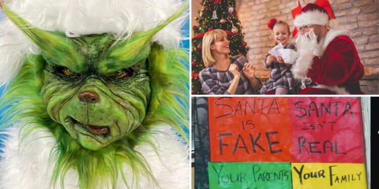 Cops respond to anti-Santa protest during Christmas parade