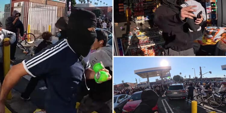 Masked LA flash-mob robbery suspect boasts cameras can’t catch ‘my face’ in 7-Eleven heist