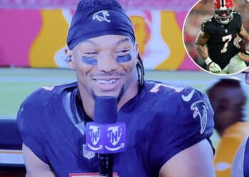 Bijan Robinson uses gay slur during postgame interview after Falcons upset Buccaneers