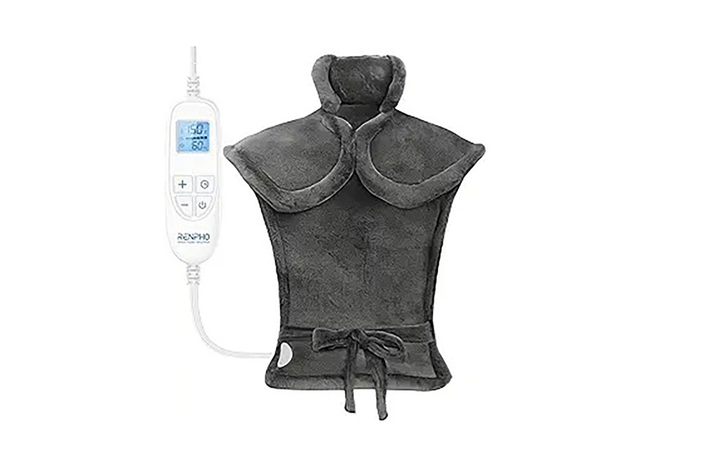 A black body warmer with a cord attached to it