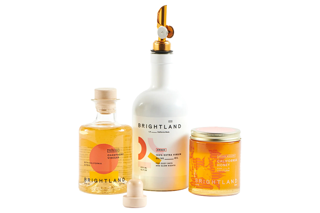 Brightland The Luminous Capsule Olive Oil, Vinegar & Honey Set