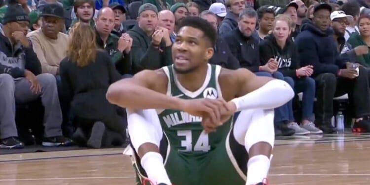 Giannis Antetokounmpo exits with calf strain in Bucks worry