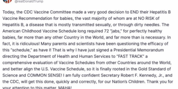 RFK Jr. Shakes Up Childhood Vax Schedule With Hep B Decision