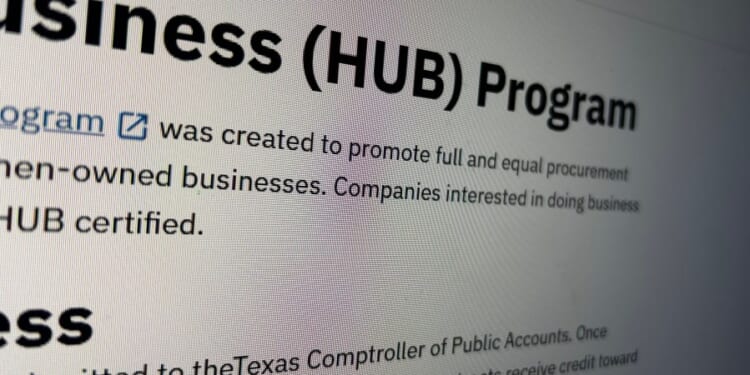 State of Texas: Minority and women-owned businesses cut from HUB program