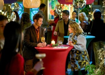 ‘Twelve Dates ‘Til Christmas’ Exclusive Clip: Mae Whitman’s Kate Praises Julian Morris’ Callum As “A Great Kisser”