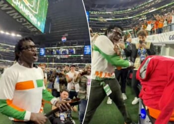 Michael Irvin had celebration after Miami stunned Ohio State