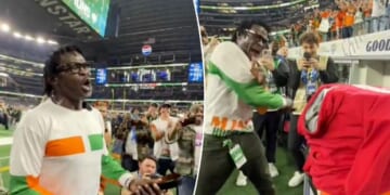 Michael Irvin had celebration after Miami stunned Ohio State