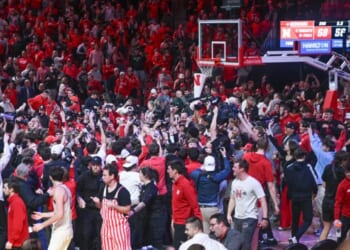 Unbeaten Nebraska actually wants fans to stop storming court