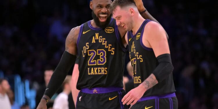 LeBron James, Luka Doncic finally put on show at same time in Lakers' win