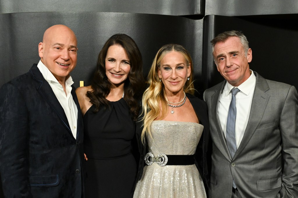 Evan Handler, Kristin Davis, Sarah Jessica Parker and David Eigenberg attends the Golden Eve event
