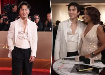 ‘Heated Rivalry’ star Hudson Williams shocks Gayle King with NSFW remark at Golden Globes 2026