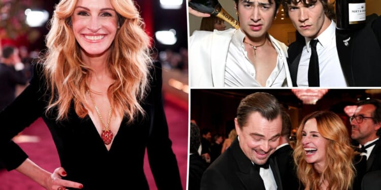 Julia Roberts, 'Heated Rivalry' stars party at CAA Globes bash