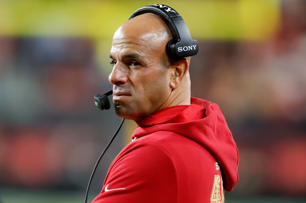 49ers defensive coordinator Robert Saleh, who previously coached the Jets, will also speak to the Titans.