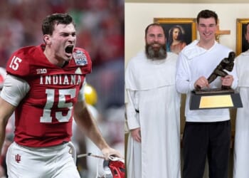 Behind The Bond Between A Heisman-Winning Quarterback And His Catholic Priest