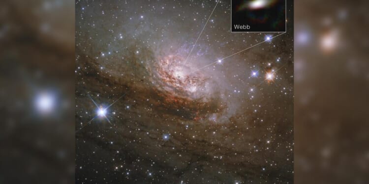 Image from NASA's James Webb Space Telescope shows black hole