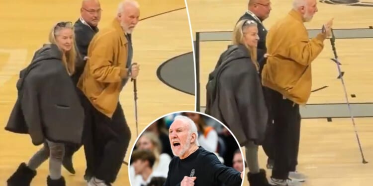 Gregg Popovich gets standing ovation from fans in rare public appearance