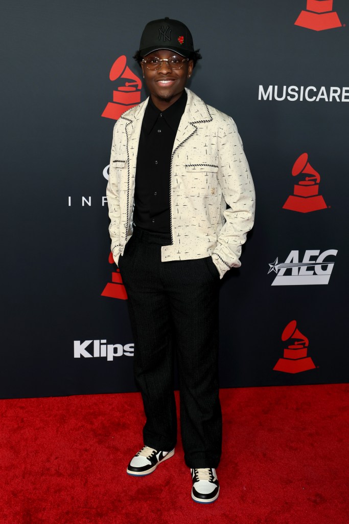 Miles Caton attends the 2026 MusiCares Person of the Year Gala