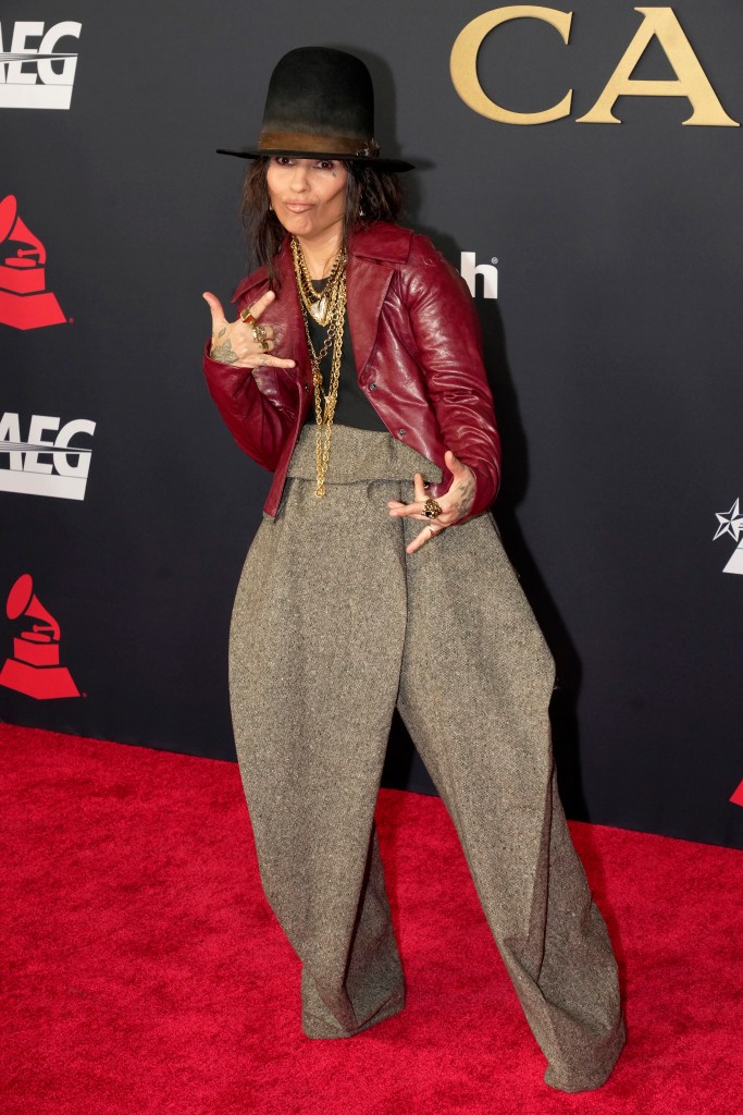 Linda Perry attends the 2026 MusiCares Person of the Year Gala