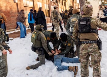 DHS says man shot in leg during Minneapolis scuffle, federal officer hospitalized