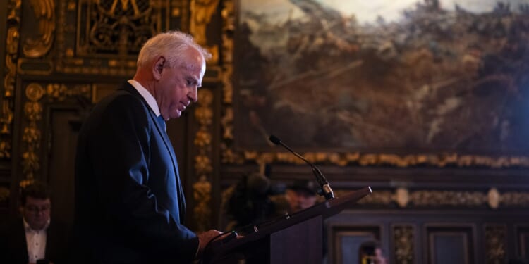 Tim Walz, Who Called ICE the 'Modern-Day Gestapo,' Tells Trump To 'Turn the Temperature Down'