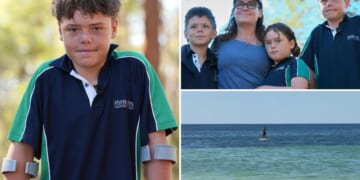 Australian teen swims 2.5 miles for hours to save family swept out to sea