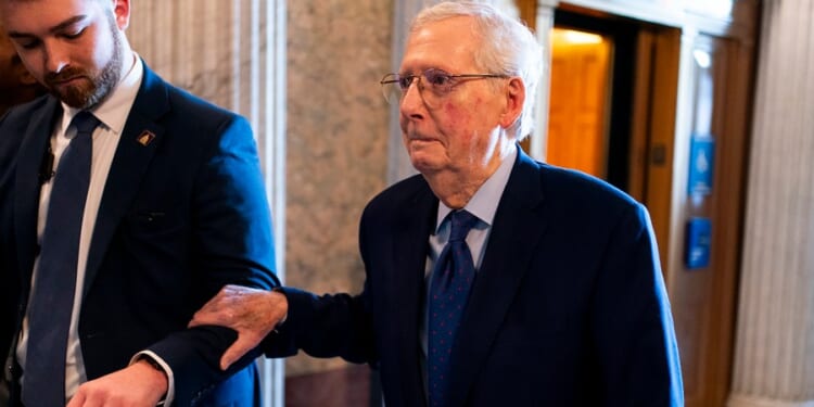 McConnell hospitalized for flu-like symptoms, spokesperson says
