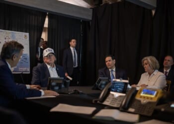 War Room Pictures Show Trump Unleashing ‘Operation Epic Fury’ From Mar-A-Lago Situation Room