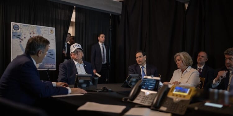 War Room Pictures Show Trump Unleashing ‘Operation Epic Fury’ From Mar-A-Lago Situation Room