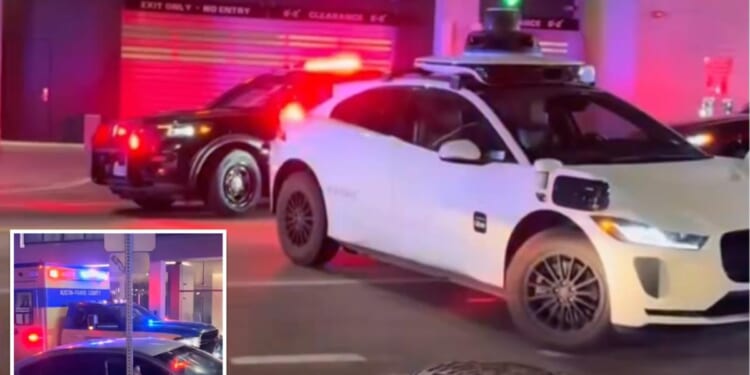 Video shows self-driving Waymo car blocking emergency vehicles during deadly Austin shooting