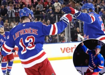 Rebuilt Rangers top line is spurring a post-Olympic hot streak