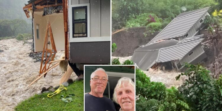 Elderly couple lose dream Hawaii home after it was destroyed by floods