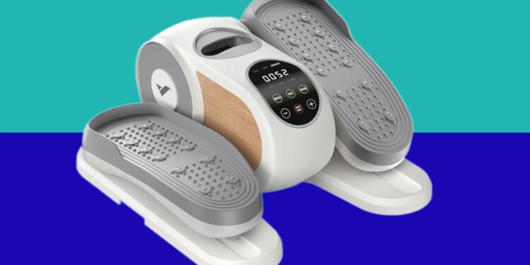 Sick of clunky gym gear? This sleek under-desk elliptical is $99