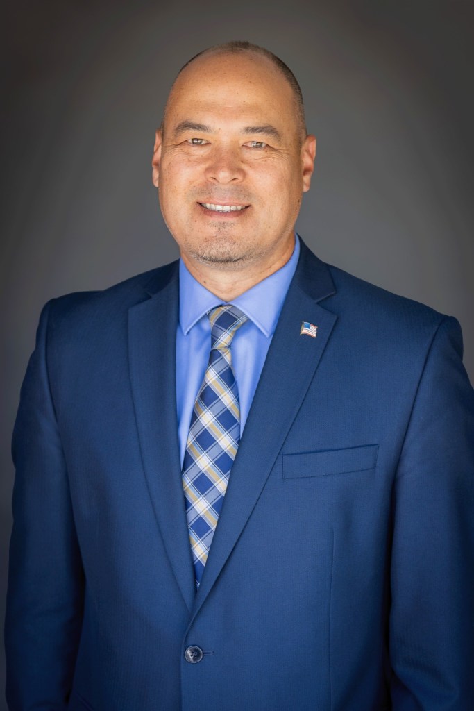 Portrait of Nampa Mayor Rick Hogaboam.