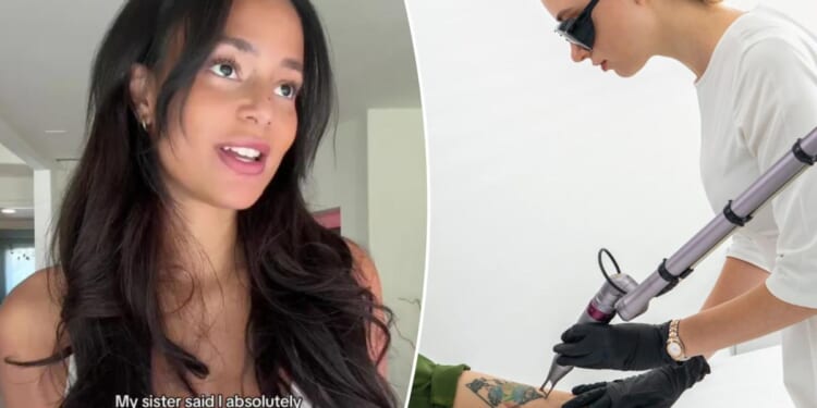Influencer reveals 'disgusting' complication of tattoo removal
