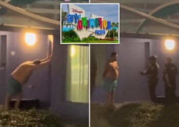 Drunk Disney guest arrested after banging on wrong hotel door in wild viral meltdown: video