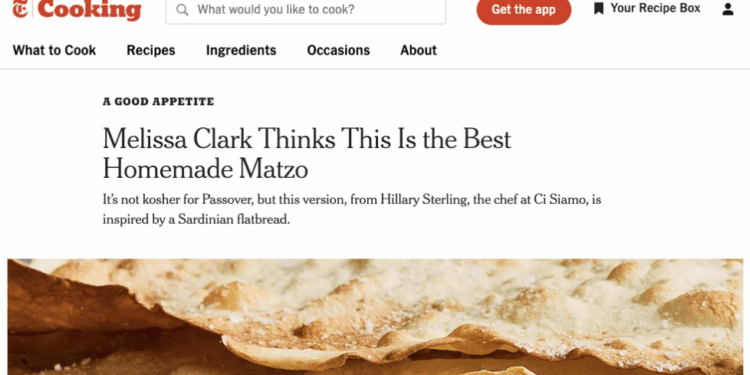 To Observant Jews, New York Times Cooking Offers a Pre-Passover Insult