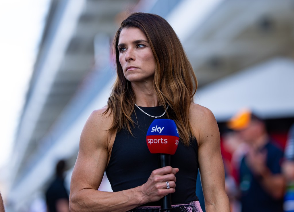 Sky Sports presenter and former professional NASCAR driver Danica Patrick in the paddock during Sprint qualifying ahead of the F1 Grand Prix of United States at Circuit of The Americas on October 17, 2025 in Austin, Texas.