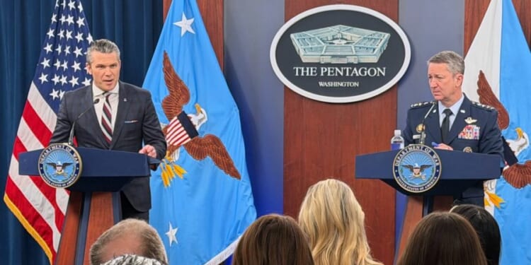 Hegseth, Caine preview major gravity-bombing campaign on Iran