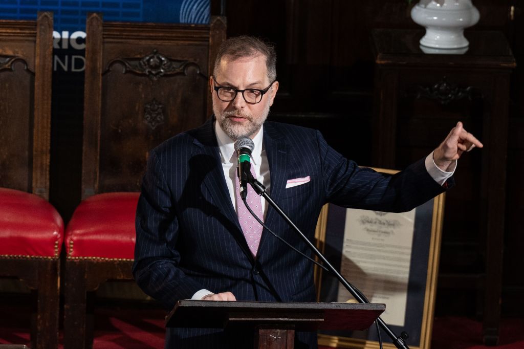City Comptroller Mark Levine speaks at the 'Keep Hope Alive' Tribute to Rev. Jesse L. Jackson, Sr.